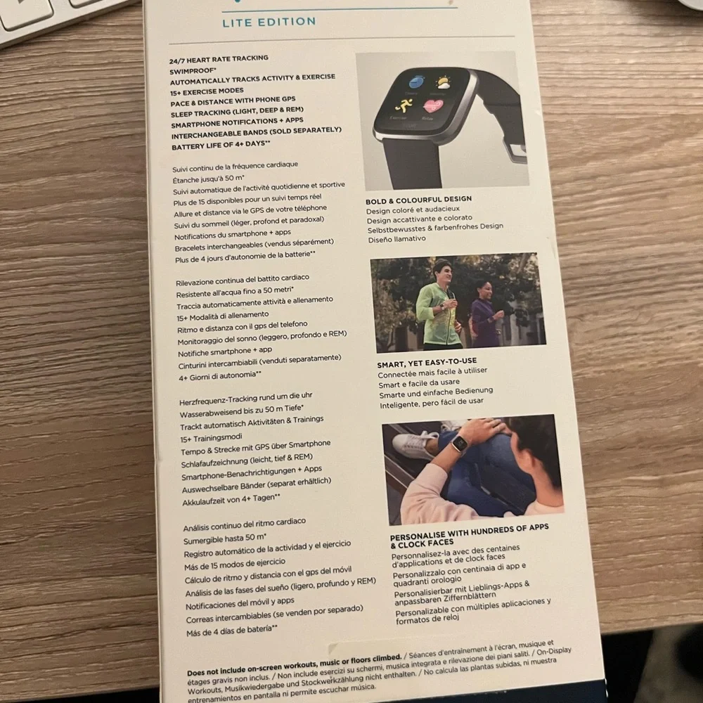 fitbit track fitness